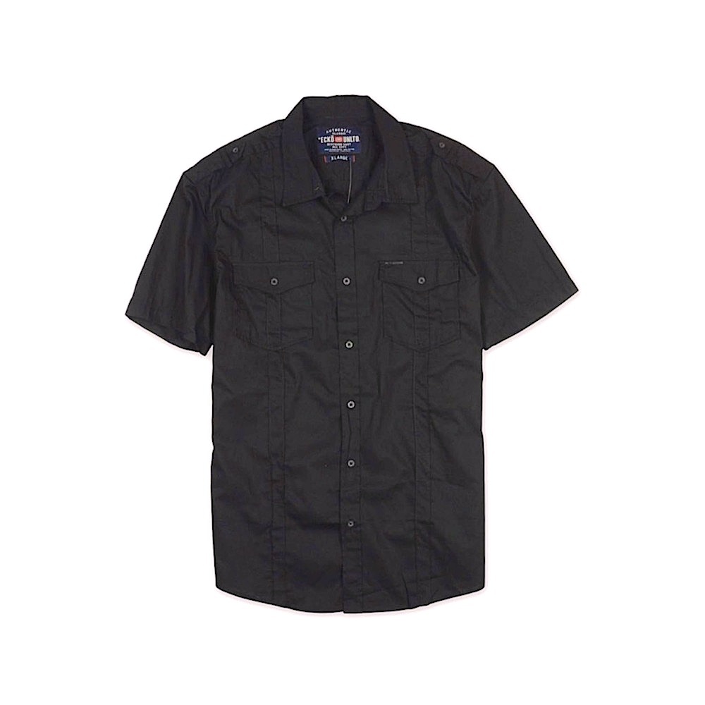 Marc Ecko CUTE SEE Men's Black Button-Down Shirt